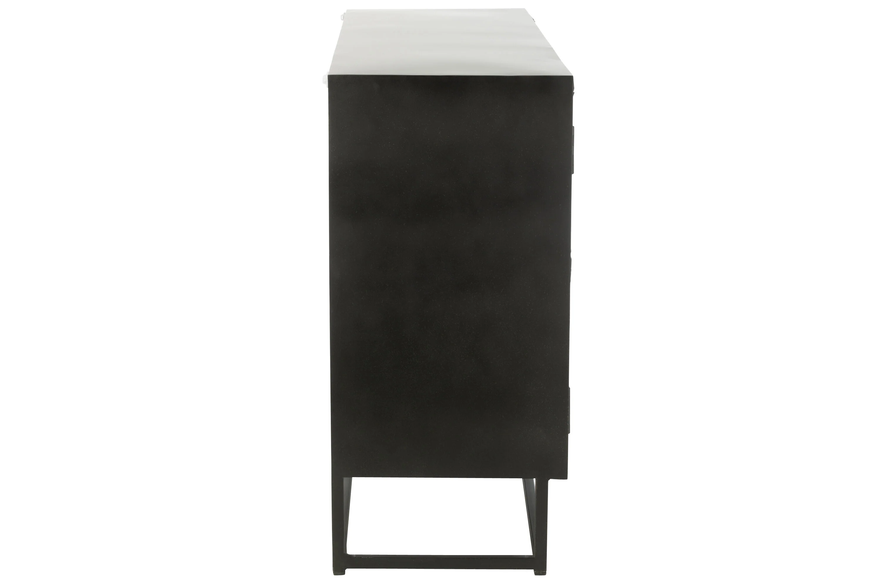 J-Line kast Shanil – hout/ijzer – zwart