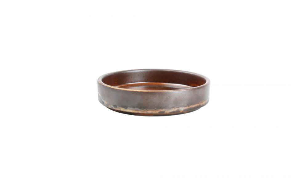 Creme Brulee Schaaltje, Donkerbruin, Ø13 x 5 x H:3 cm – Escura (Set van 12)