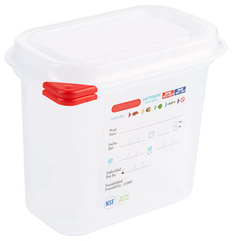 Voorraadbak Poly, 1/9 GN, H:15 cm, 1,5 L