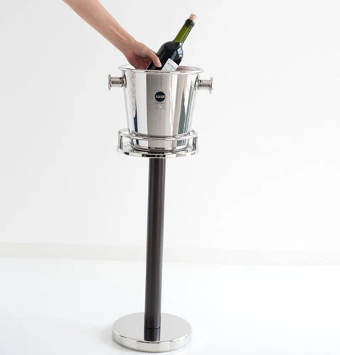 6 Gratis Champagne Glazen met Wijnkoeler en standaard