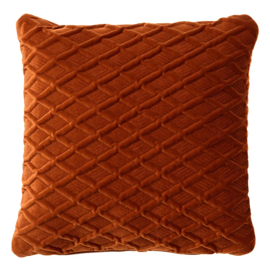 ANTOINETTE | sierkussen 45×45 cm | Potters Clay | oranje | Hoii | met