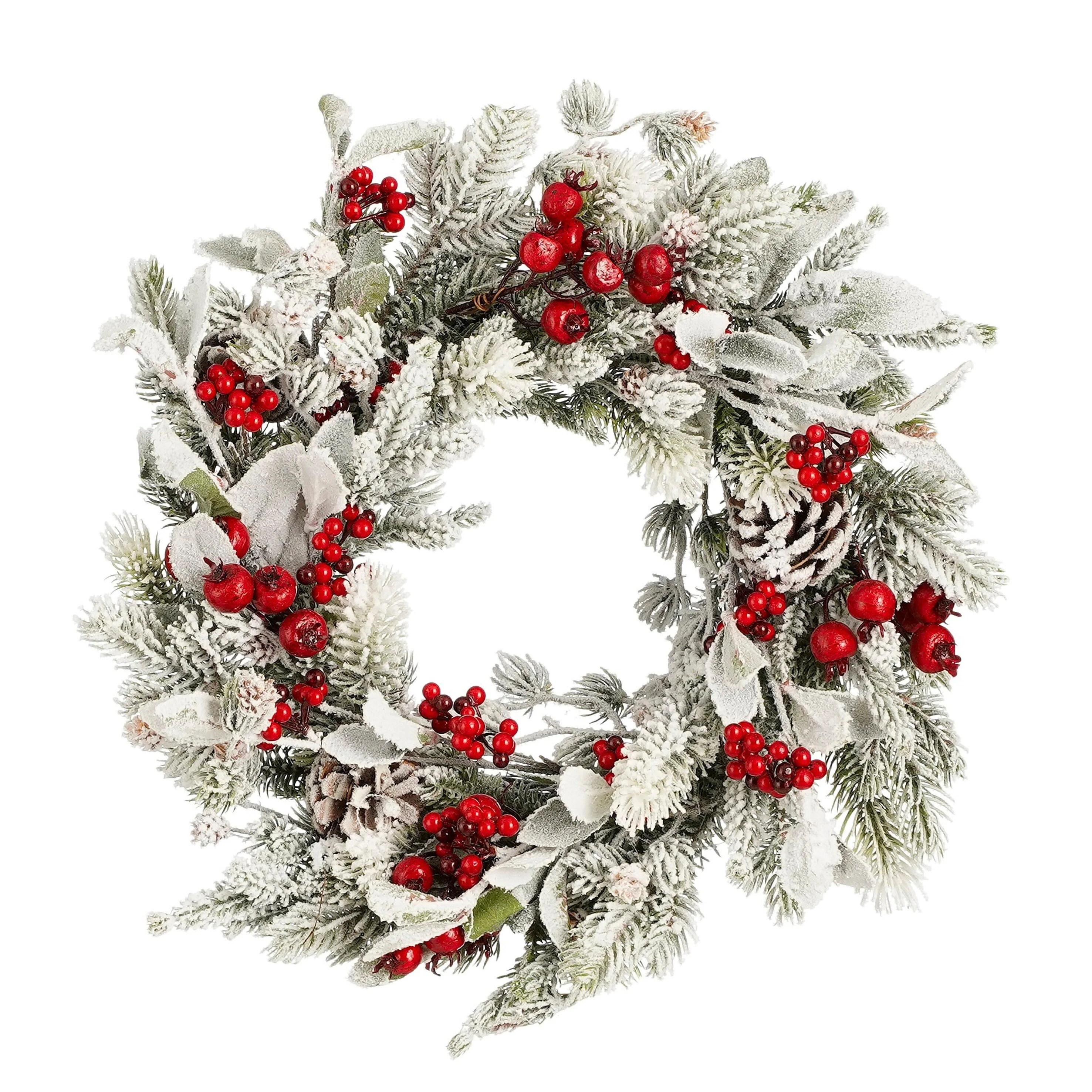 House of Seasons Belfort Kerstkrans – Ø40 cm – Groen