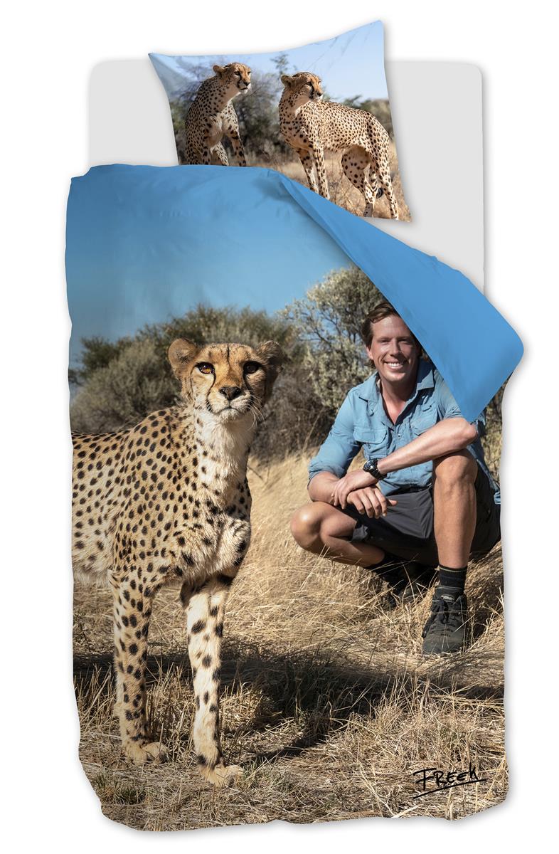 FREEK VONK dekbedovertrek Safari Survival – 140×200 cm – zand