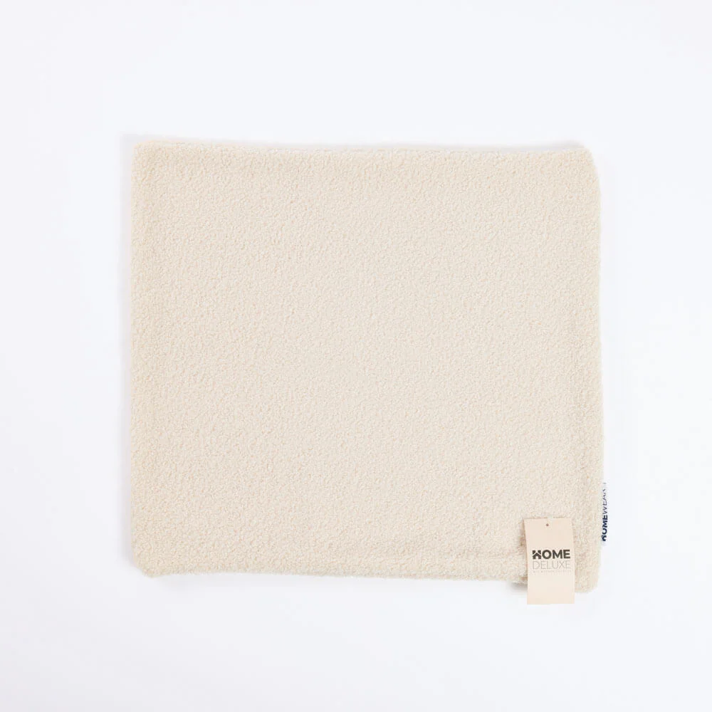 HOME DELUXE Bouclé kussenhoes PELO – Beige