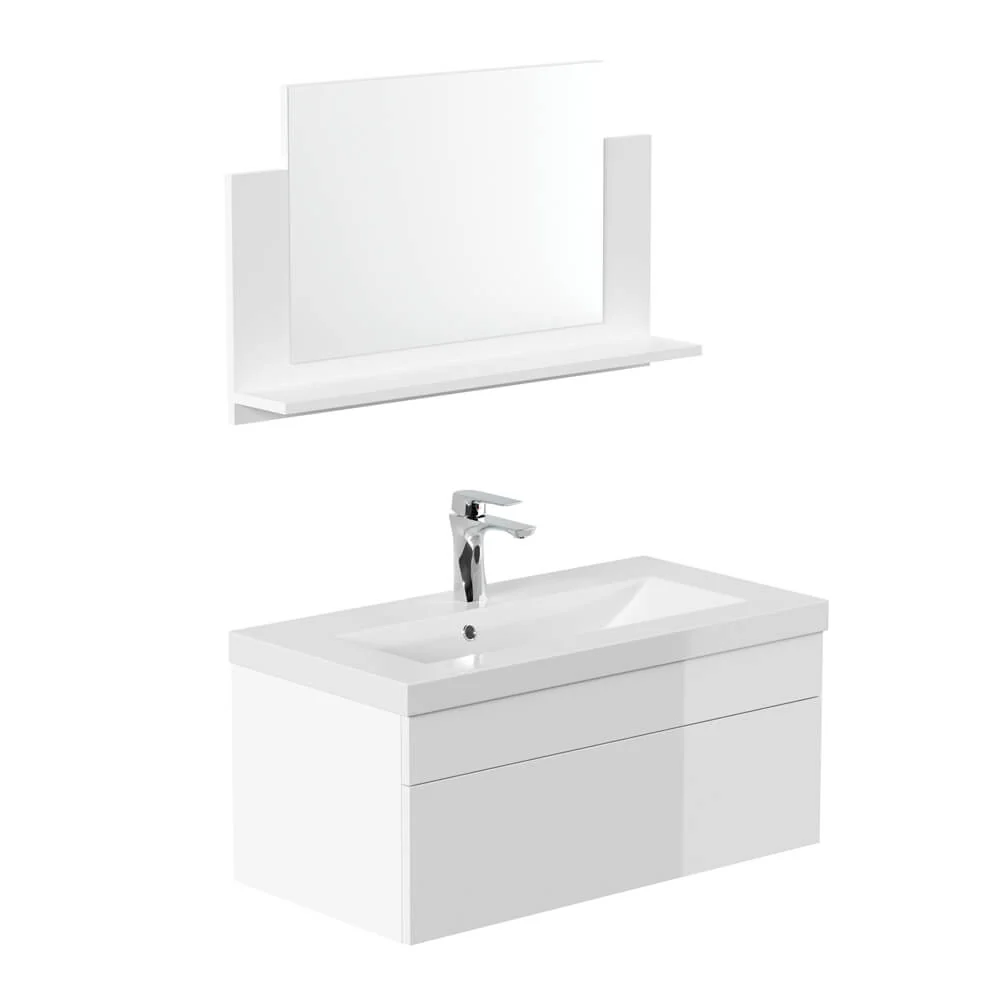 Home Deluxe Badkamermeubel WANGEROOGE GROOT Wit M