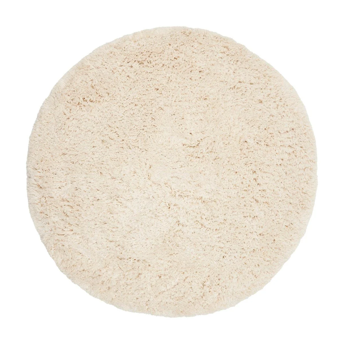 Interieur05 vloerkleed Pilo – hoogpolig – ivoorwit – Ø120 cm