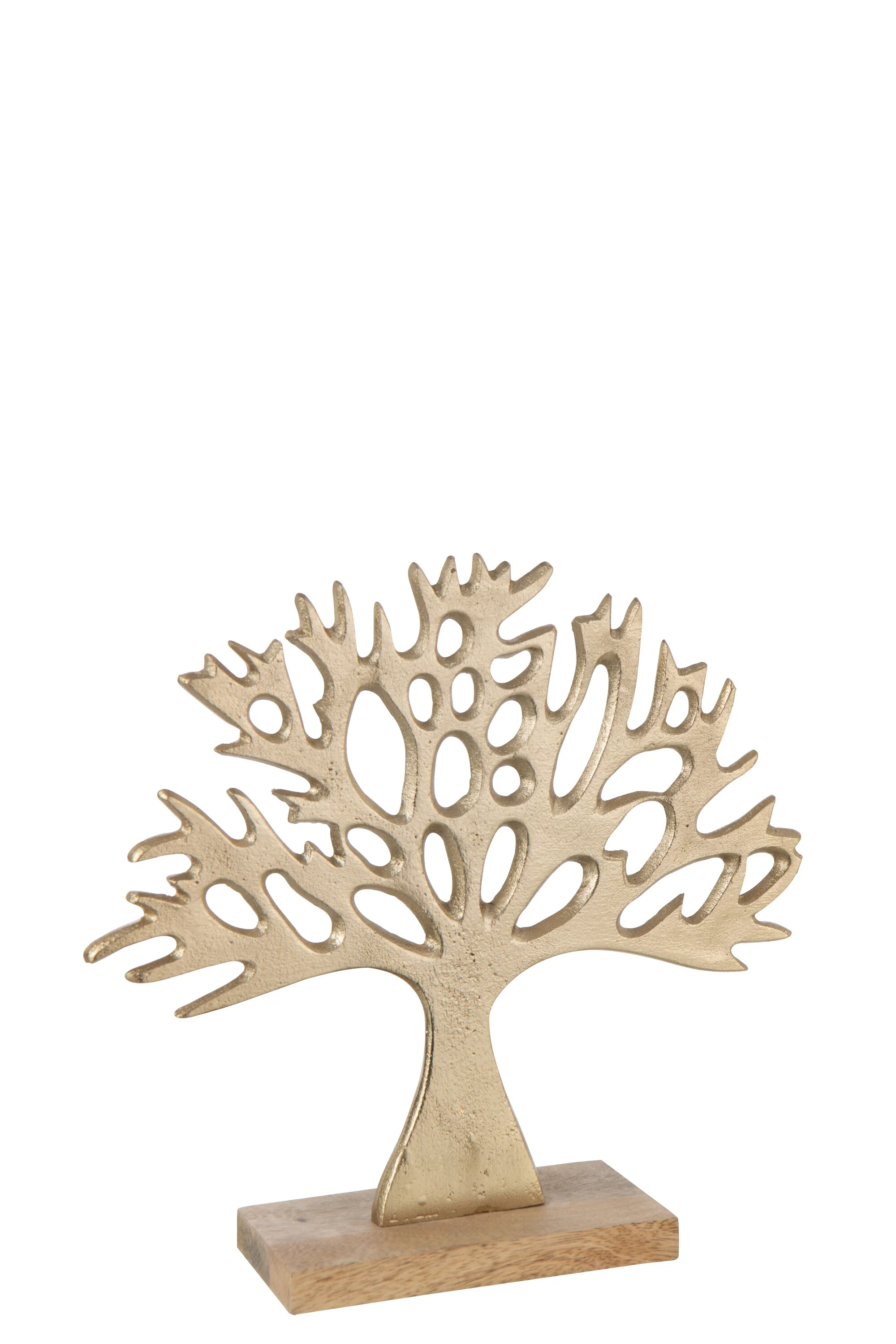 J-Line decoratie Boom – aluminium – champagne – large