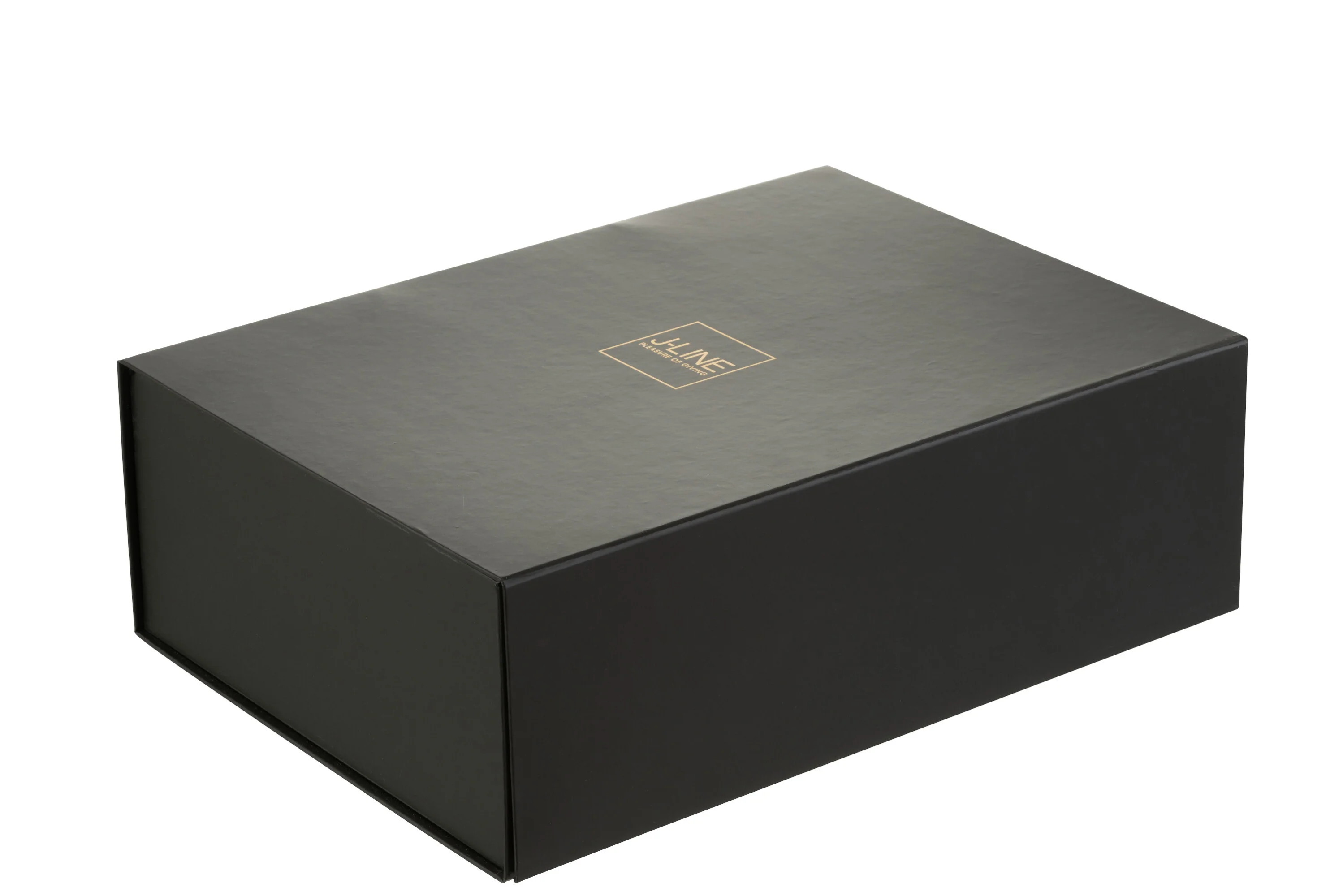 J-Line geschenkdoos – papier – zwart – larrge