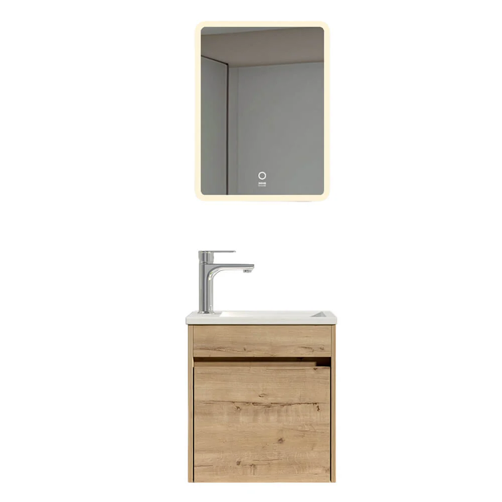 Home Deluxe Badkamermeubel BORKUM – MDF eik