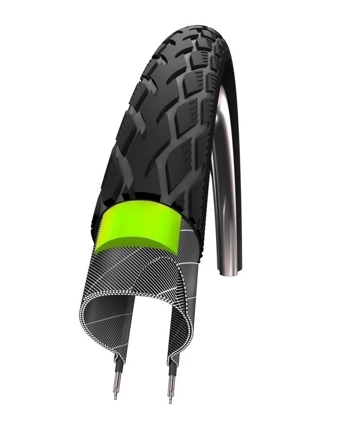 Buitenband Schwalbe Marathon GreenGuard 28-622 – Zwart met Reflectie