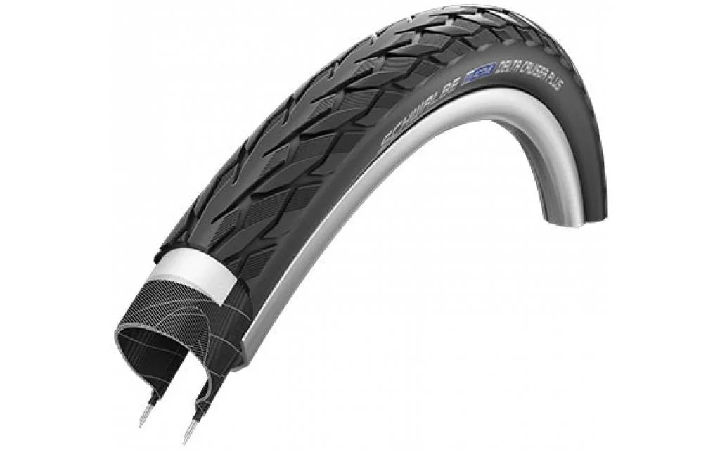Buitenband Schwalbe Delta Cruiser Plus 37-622 – Zwart met reflectie