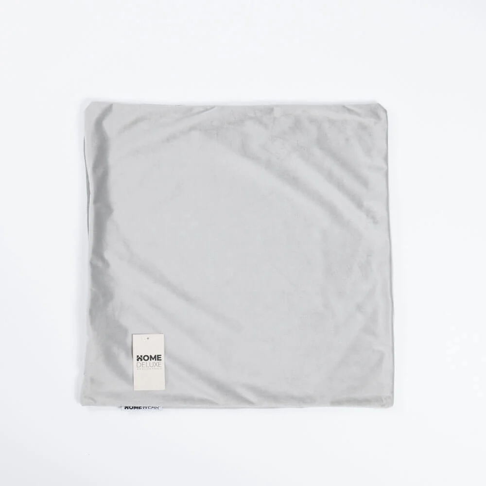 HOME DELUXE Fluwelen Kussenhoes COUSHY – Grijs