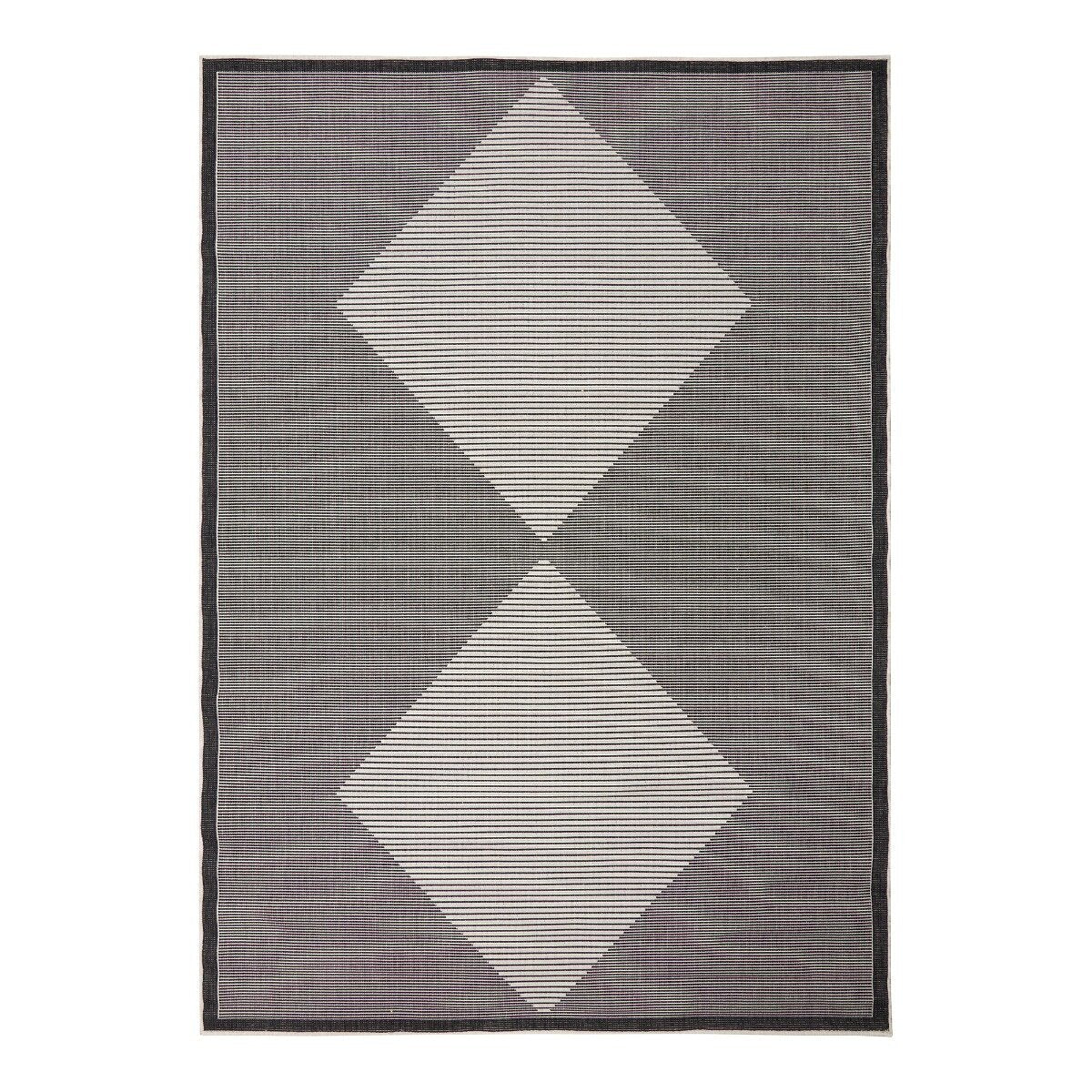 Buitenkleed Kite – Zwart/Wit – dubbelzijdig – EVA Interior – 160 x 230