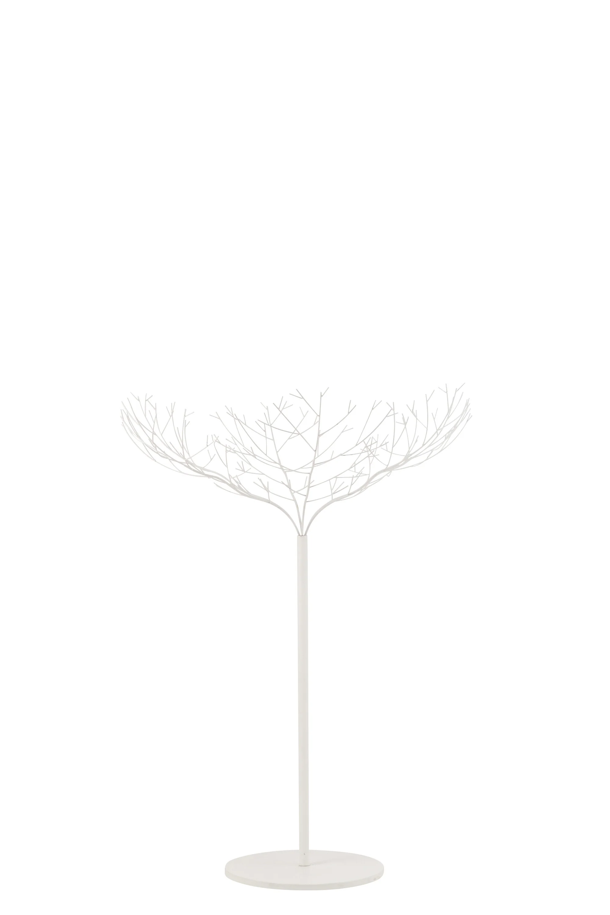 J-Line decoratie Boom – metaal – wit – medium