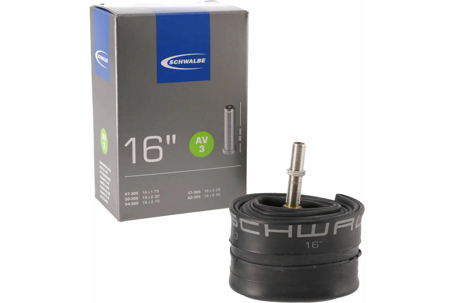 Binnenband Schwalbe AV3 16″ – 40mm Ventiel