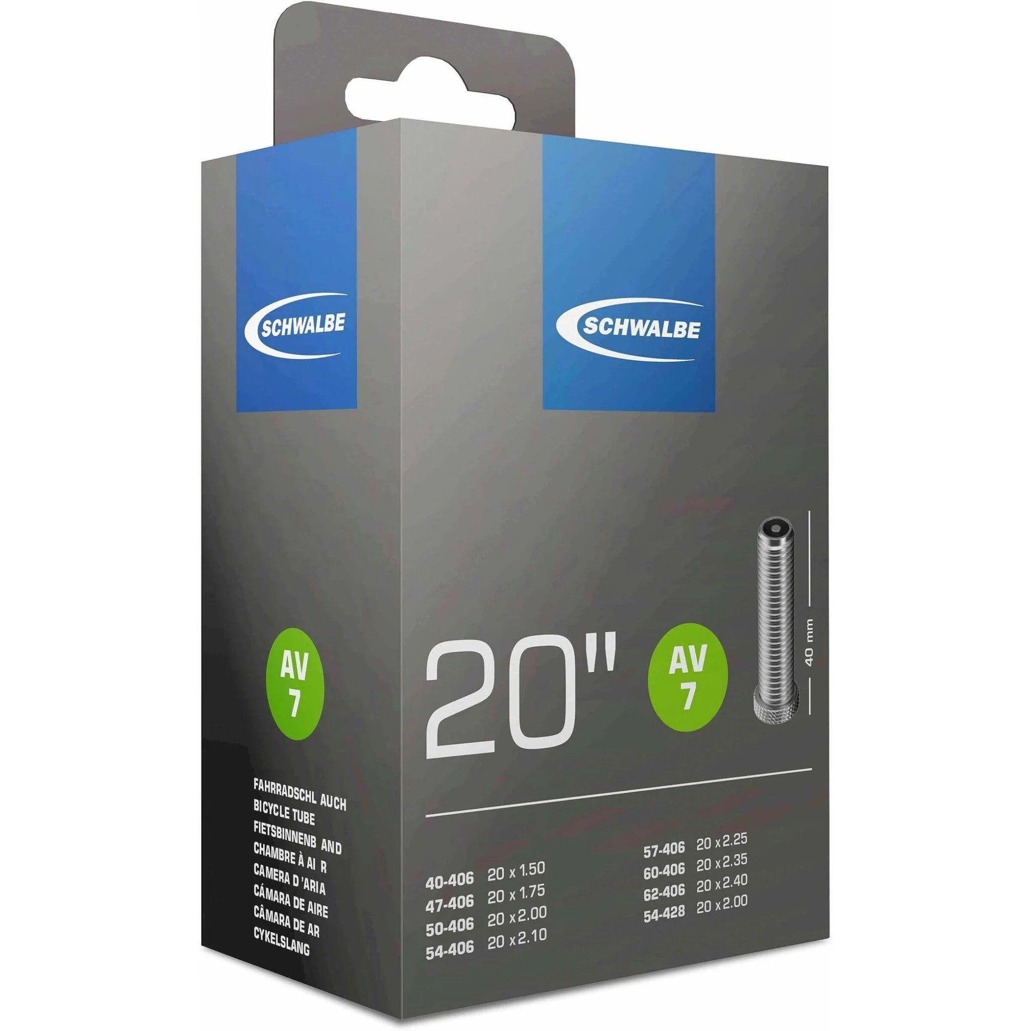 Binnenband Schwalbe AV7 20″ – 40mm Ventiel