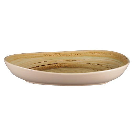 Bord Organic Diep, 28x23xH:5cm – Spot Garnet (Set van 12)