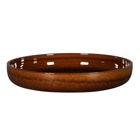 Diep Bord, Ø28xH:4,5cm – Ease Honey (Set van 2)