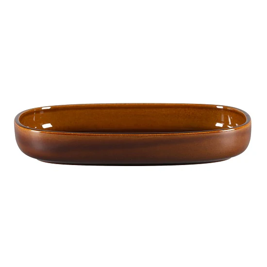 Bord Diep Ovaal, 30×20,4xH:4,5cm – Ease Honey (Set van 2)