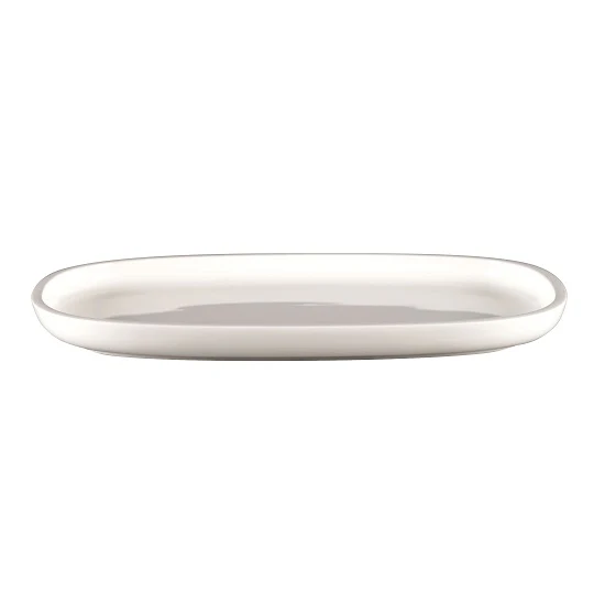 Bord Ovaal, 30x20xH:2,5cm – Ease White (Set van 6)