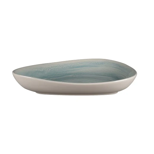 Bord Organic Diep, 24x19xH:4,5cm – Spot Saphire (Set van 12)