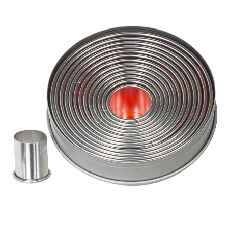 Stekerdoos Tin, Glad, set 14 stuks