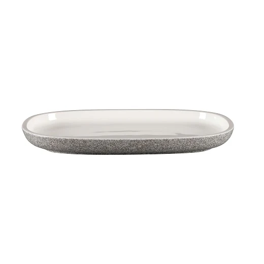 Bord Ovaal, 26x18xH:2,5cm – Ease Dual (Set van 6)