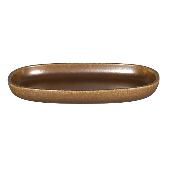Bord Ovaal, 22,5x15xH:3,1cm – Ease Rust (Set van 12)