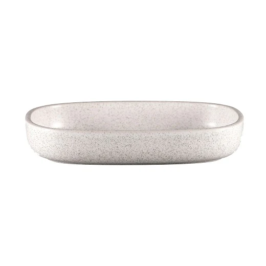 Bord Diep Ovaal, 26x18xH:4,5cm – Ease Clay (Set van 2)