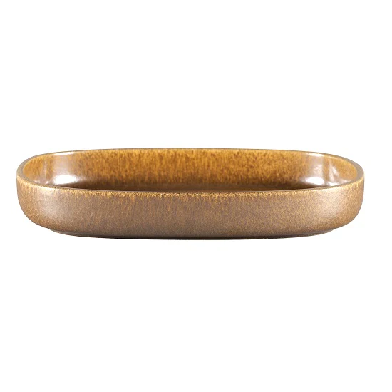 Bord Diep Ovaal, 30×20,4xH:4,5cm – Ease Rust (Set van 2)