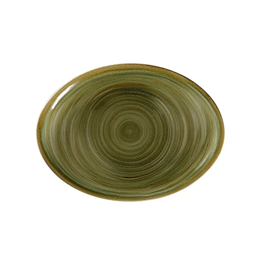 Plateau Ovaal, 26x19cm – Spot Emerald (Set van 12)