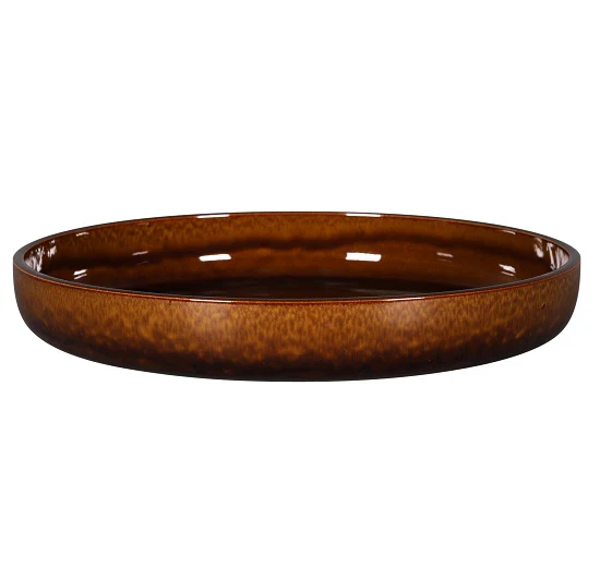 Diep Bord, Ø29,6xH:4,5cm – Ease Honey (Set van 2)
