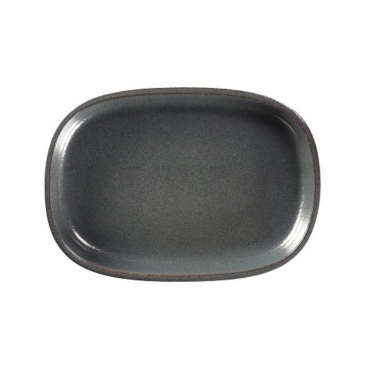 Bord Diep Ovaal, 26x18xH:4,5cm – Ease Caldera (Set van 2)