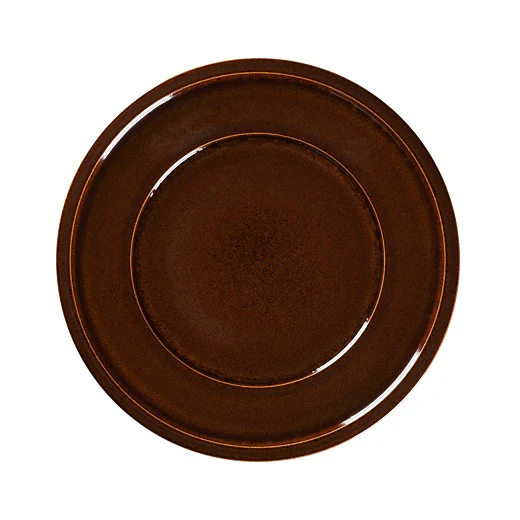 Bord met rand, Ø28xH:2,5cm – Ease Honey (Set van 12)
