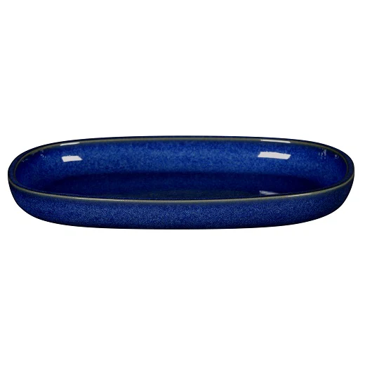 Bord Ovaal, 22,5x15xH:3,1cm – Ease Cobalt (Set van 12)