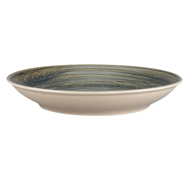 Schaal Diep, Ø28xH:4,5cm – Spot Peridot (Set van 12)