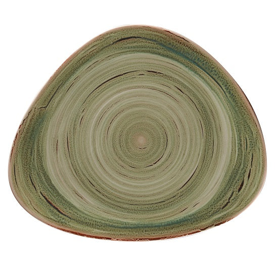 Bord Triangle Organic, 31,7×26,6cm – Spot Emerald (Set van 6)