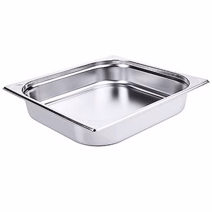 Gastronormbak RVS, 2/3 GN, H:6,5 cm, 5,5 L