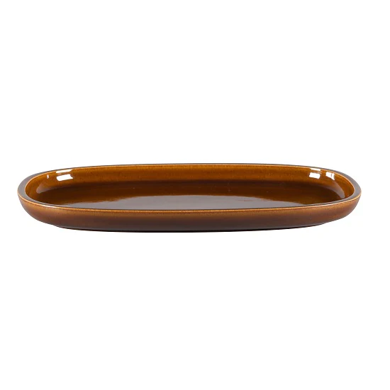 Bord Ovaal, 30x20xH:2,5cm – Ease Honey (Set van 6)