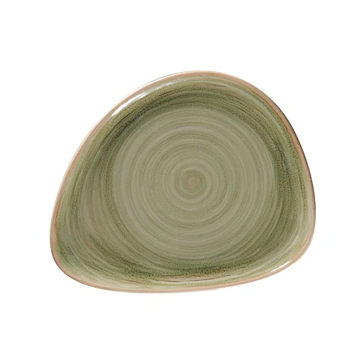Bord Organic, 24×19,5cm – Spot Emerald (Set van 12)