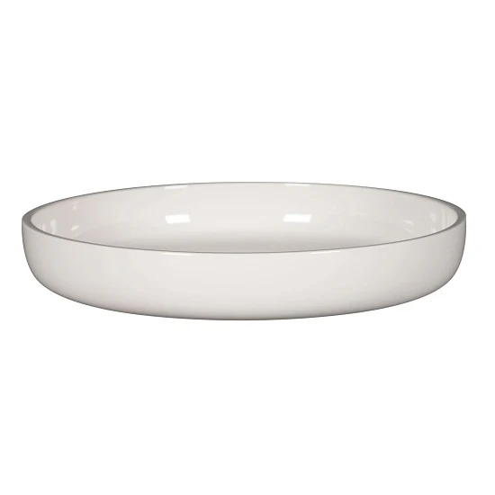 Diep Bord, Ø28xH:4,5cm – Ease White (Set van 2)