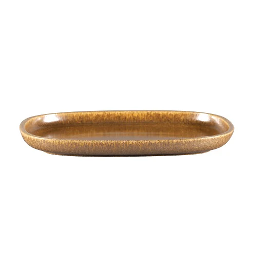 Bord Ovaal, 26x18xH:2,5cm – Ease Rust (Set van 6)
