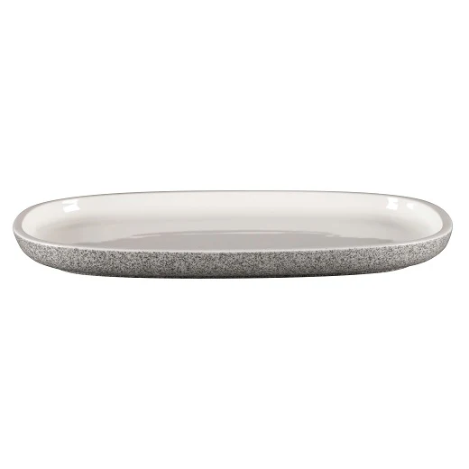 Bord Ovaal, 30x20xH:2,5cm – Ease Dual (Set van 6)