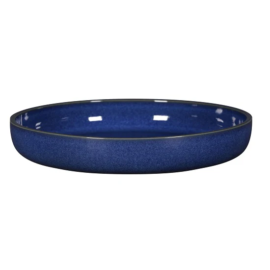 Diep Bord, Ø28xH:4,5cm – Ease Cobalt (Set van 2)
