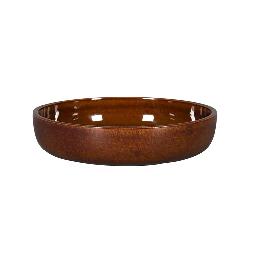 Diep Bord, Ø20xH:4,5cm – Ease Honey (Set van 3)