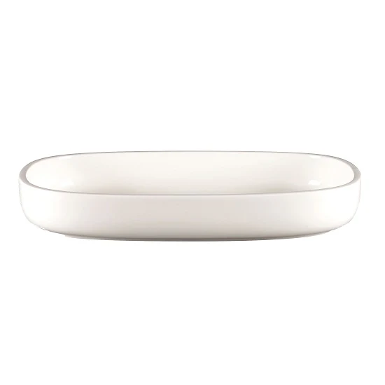 Bord Diep Ovaal, 30×20,4xH:4,5cm – Ease White (Set van 2)