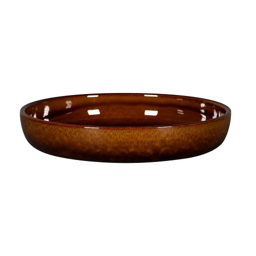 Diep Bord, Ø24xH:4,5cm – Ease Honey (Set van 2)