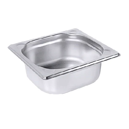 Gastronormbak RVS, 1/6 GN, H:6,5 cm, 1 L