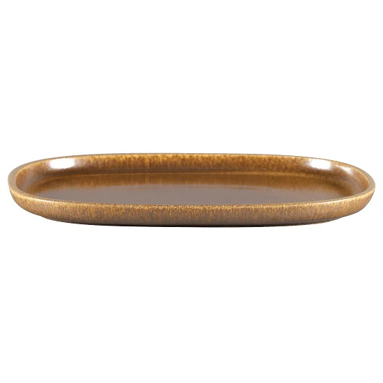 Bord Ovaal, 33x23xH:2,5cm – Ease Rust (Set van 6)