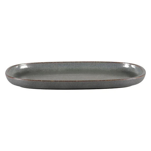 Bord Ovaal, 30x20xH:2,5cm – Ease Caldera (Set van 6)